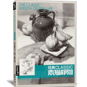 The Classic Sketch of Still Life Book :Beginner introductory teaching tutorial Pencil drawing art books